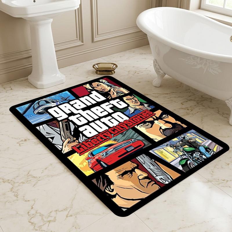 Liberty City Stories Living Room Non-Slip Area Rug Soft Carpet for Bedroom Game Playroom Sofa Office Home Decor Doormat Christmas Gift C9211754