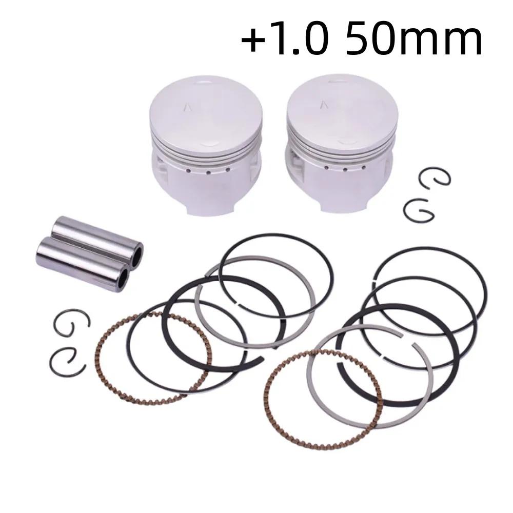 49mm Motorcycle Piston Rings 2UJ-11638-00-00 For Yamaha XC125 GRIZZLY 125 YFM125GXGR XV250U ROUTE XV250XCR V STAR XV250G VIRAGO