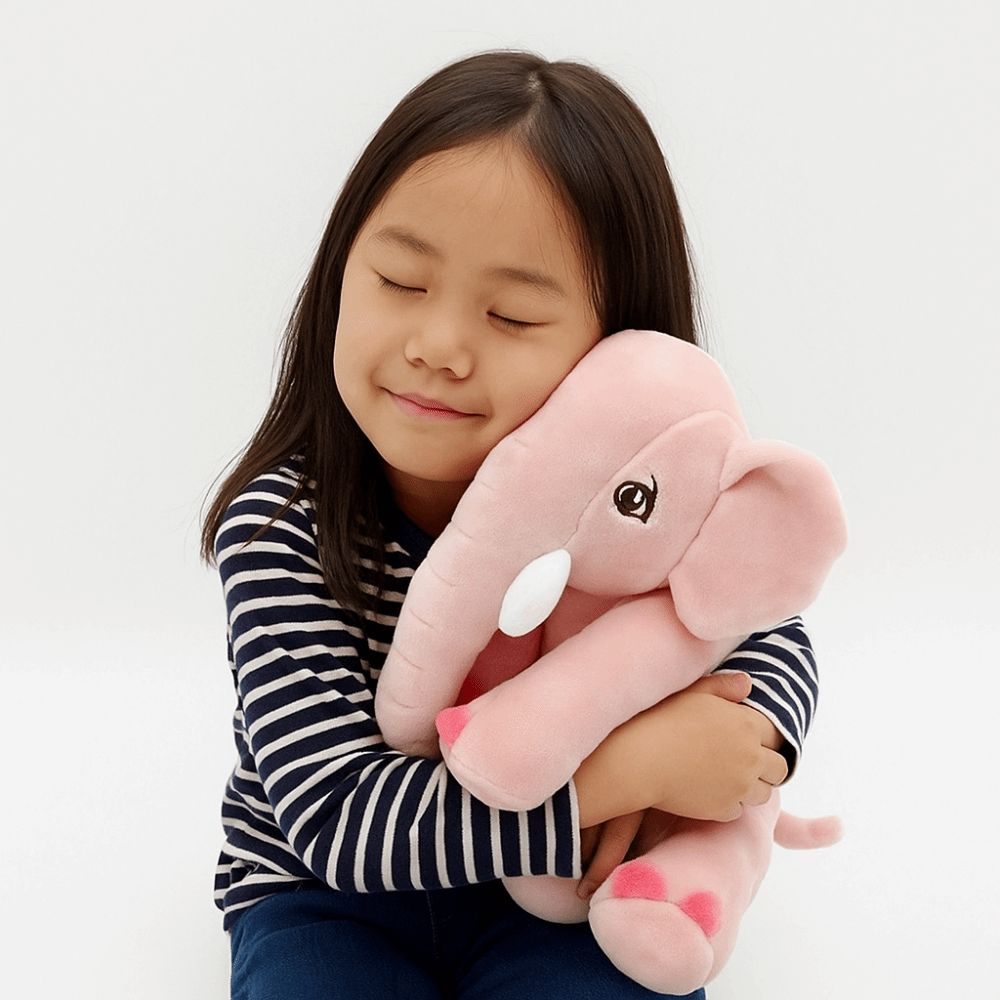 Stuffed Animals Elephant Plush Back Cushion Elephant Doll Xmas Gift Stuffed Elephant Toy  Kids Toy