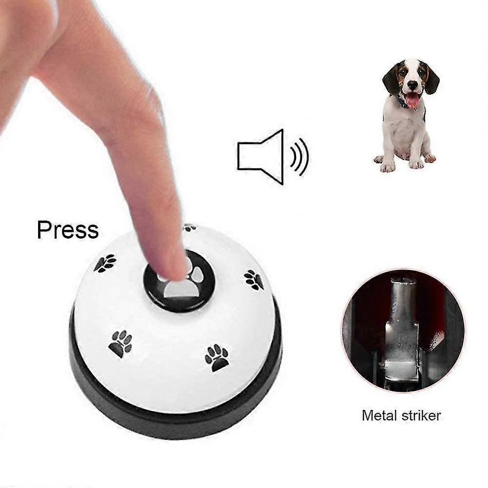 Pet Bell, 2 Pack Metal Bell Dog Training With Non Skid Rubber Bottoms Dog Door Bell For Potty Training Ring Pet Tool Communication Device For Small Do