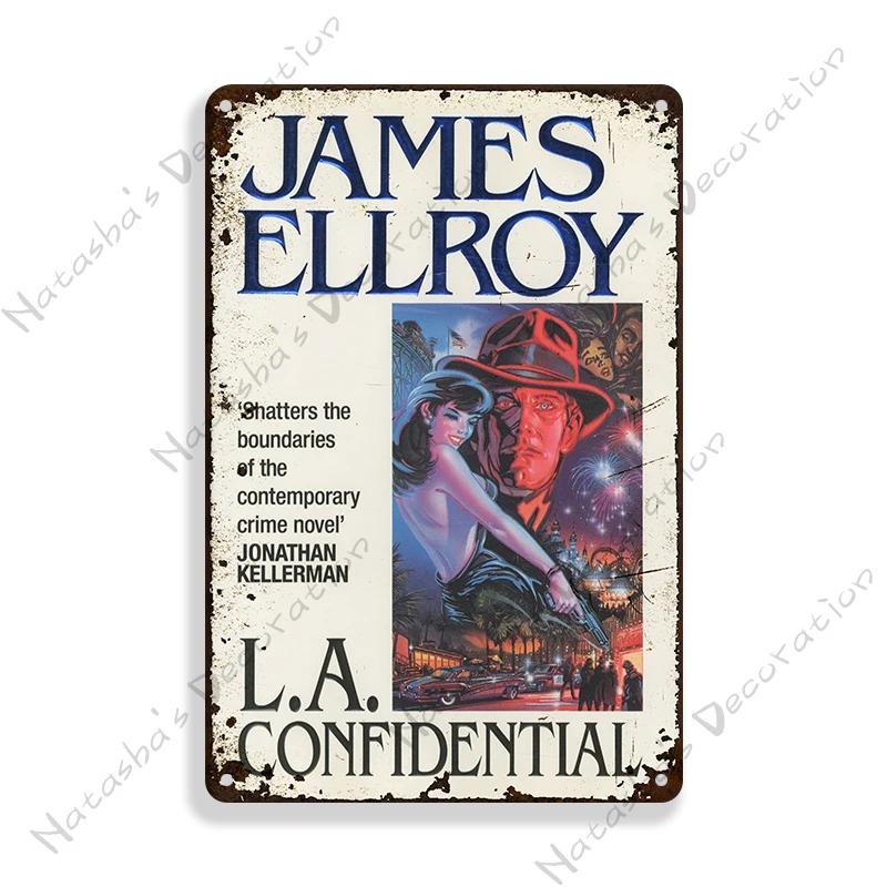 Classic Movie Sign L.A. Confidential Retro Meta Sign Rusty Metal Poster Home Bar Pub Decorative Sign Wall Decoration Wall Decor