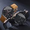 2 Pcs/set Men's Watch Wristwatch Set Casual Sport Men's Watch Set Quartz Pointer Date Watch Set for Holiday Gift Watches Set