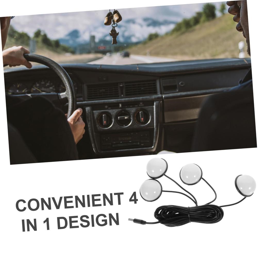 BUGUUYO Car Light Footrest Compatible Interior Ambient Lighting Car Interior Lamp for Truck Improves Night Visibility Car Accessories