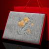 Mid-Autumn Winter Thickened Warm Embroidered Flower Wool Scarf Shawl Female Elegant High-end Gift Scarf
