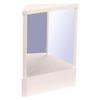 PLEAVIT Reversal Makeup Mirror with Triangle Check White Mirror, Tabletop, Non-Reversing, Stand, Fixation, Modeling, Left-Right Reversal, Mirror,