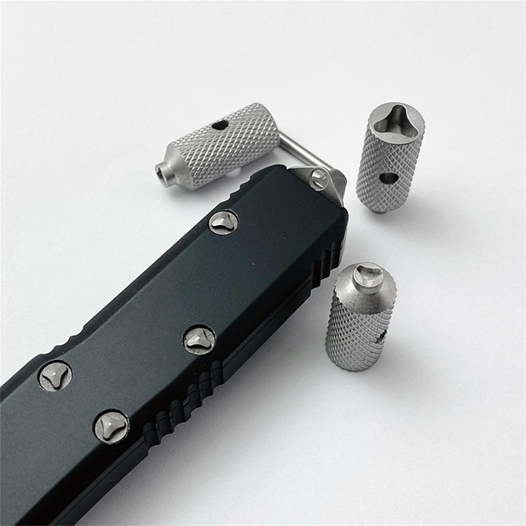 Triangles Screwdriver Removal Tool Set for Microtech Ultratech UTX-85 Troodon Stainless Steel Manual Screwdriver