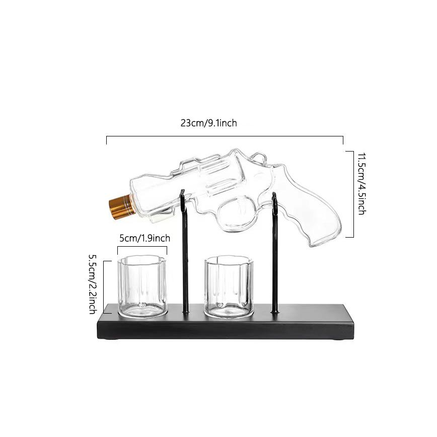 Gun Whiskey Decanter Sets With 2 Bullet Glasses Personalized Liquor Dispenser Liquor Scotch Bourbon Vodka Best Gifts for Dad