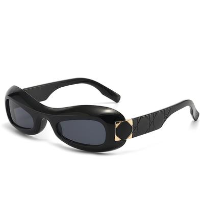 Trendy Futuristic Polygonal Wrapped Sunglasses 8687 Cross Border Popular European and American Style