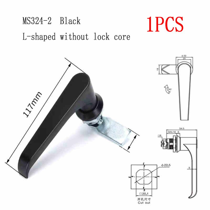 1PCS MS324-1-2 Switch Cabinet Door Latch Lock 304 Stainless Steel L-Type Switch Cabinet Door Handle Lock Hardware Accessories