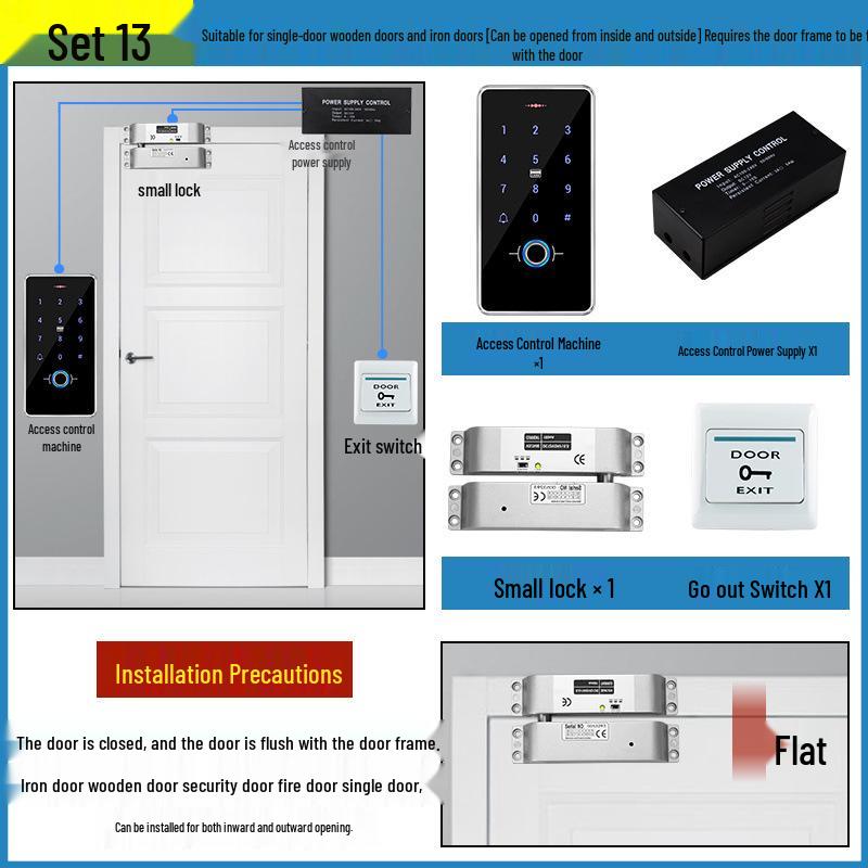 All-in-One Waterproof Fingerprint Access Control System with Password and Card Swipe
