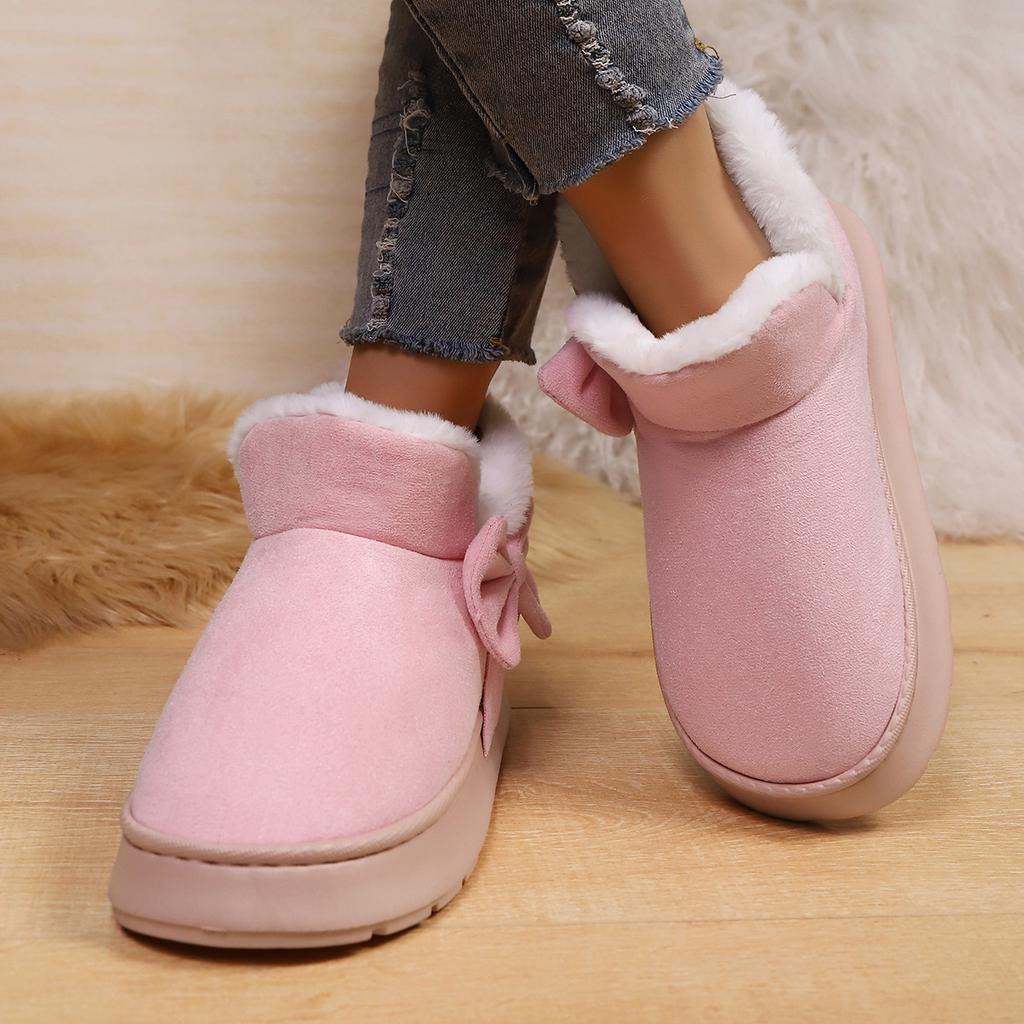 Home Cotton Slippers, Warm and Thick, Couple Style, Simple Autumn and Winter, Indoor Half Bag, and Home Decor
