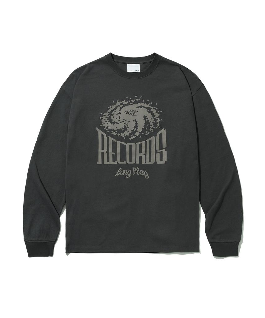1993STUDIO Longplay Records Long Sleeve_Charcoal