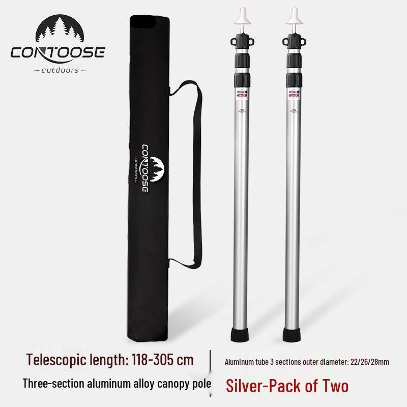 Teleskopická hliníková tyč pro markýzu/stan 2,4M – Lehká, odolná a rozšiřitelná