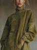 High Neck Loose Pocket Tassel Long Sleeve Suede Dress, 2026 Edition