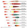 Bal Fir Wood High Sensitivity Fishing float10Mixed Bold Eye-catching Rock Fishing Long Casting Sea Fishing Float Fishing Supplie