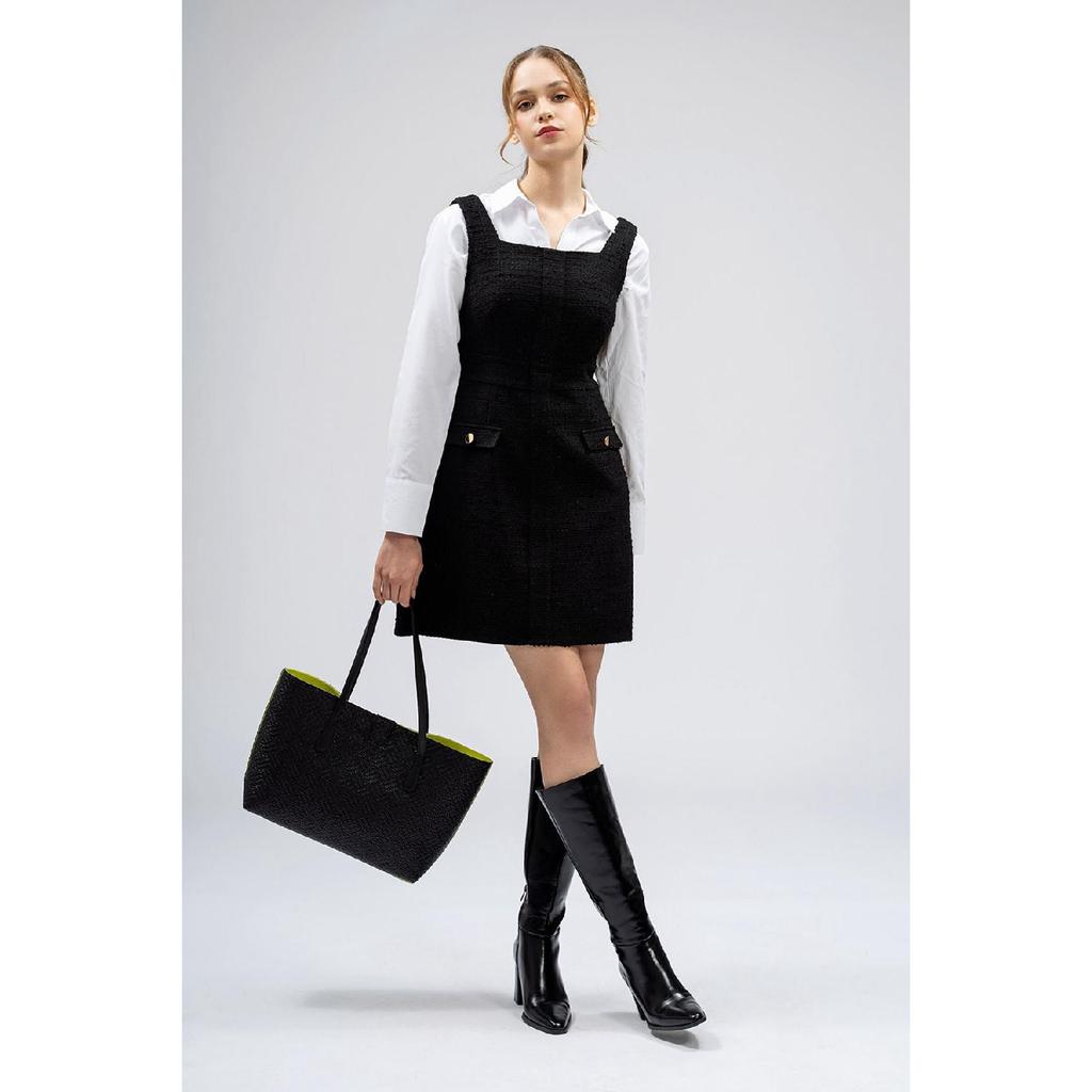 Woman Big Artificial Leather Tote Shoulder Bag