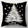 Christmas Pillowcases: Festive Designs with Trees, Deer, and Joy To The World Sofa Room Cushion Cover Home Decoration Gift
