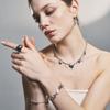 SENTIMENTS NO.307 [BLACK] HEART METEOR RING