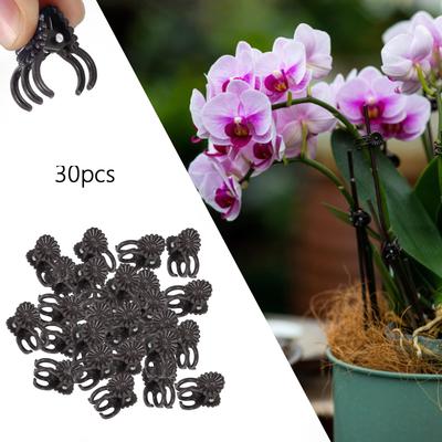 30 Pieces Vine Clamp Plant Support Butterfly Orchid Clips for Garden Orchids