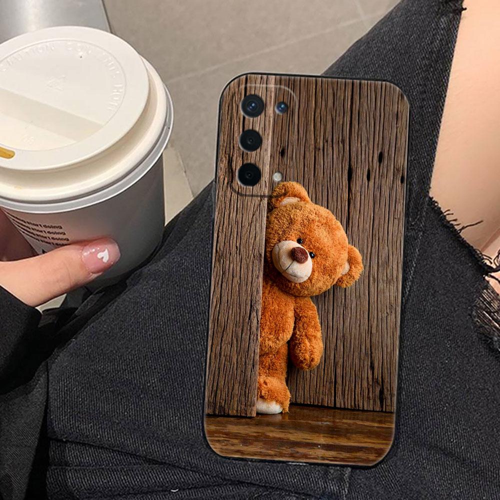 Naughty Cute Bear Phone Case For OPPO F31 A5X A6X A5 A6 A17 A16 A38 A53 A54 A55 A57 A58 A60 A74 A78 A92 A93 A94 A72 A98 Cover