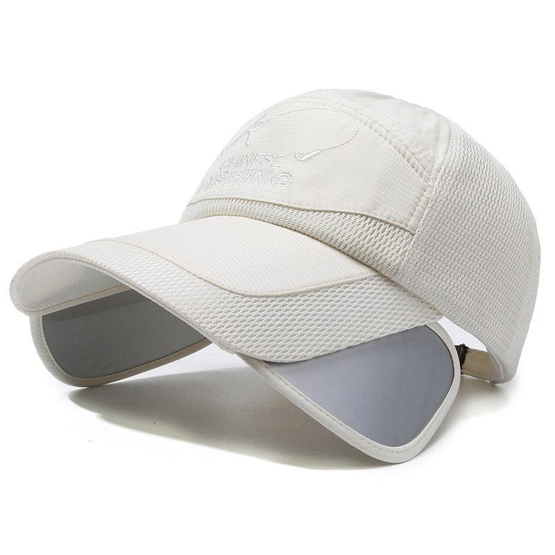 Hat Men's Summer Brim Retractable Sun Hat Women's Sunscreen Fishing Cold Hat Korean Sun Hat Outdoor Baseball Cap