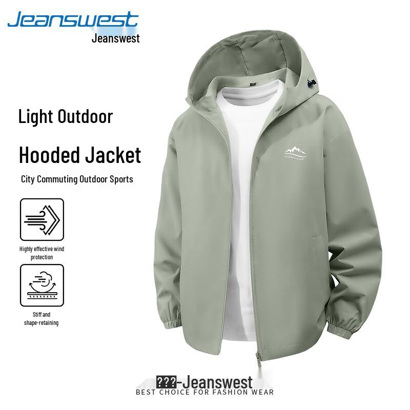 Мужская ветрозащитная водоотталкивающая куртка для улицы с капюшоном Jeanswest 2XL