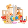 Wooden Children'S Early Education Screwing Screws Disassembly Nuts Portable Toolbox Exercise Hand-Eye Coordination Educational Toys
