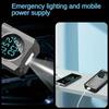 1pc Portable Cordless Car Battery Emergency Starter, Tire Air Pump, Air Compressor To Easily Inflate Tires, LED Display, With Flashlight