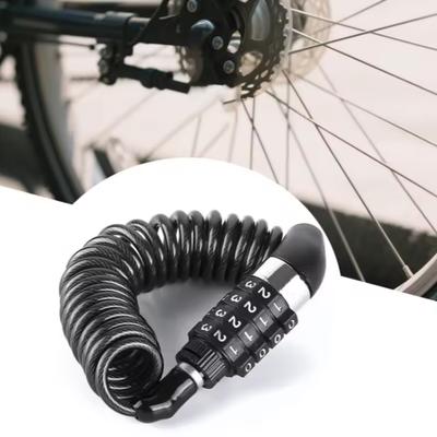 4-stelliges Passwort Diebstahlschutz Fahrradschloss Stahlseil Kette für Fahrrad Motorrad Helm Sicherungsseil Schloss