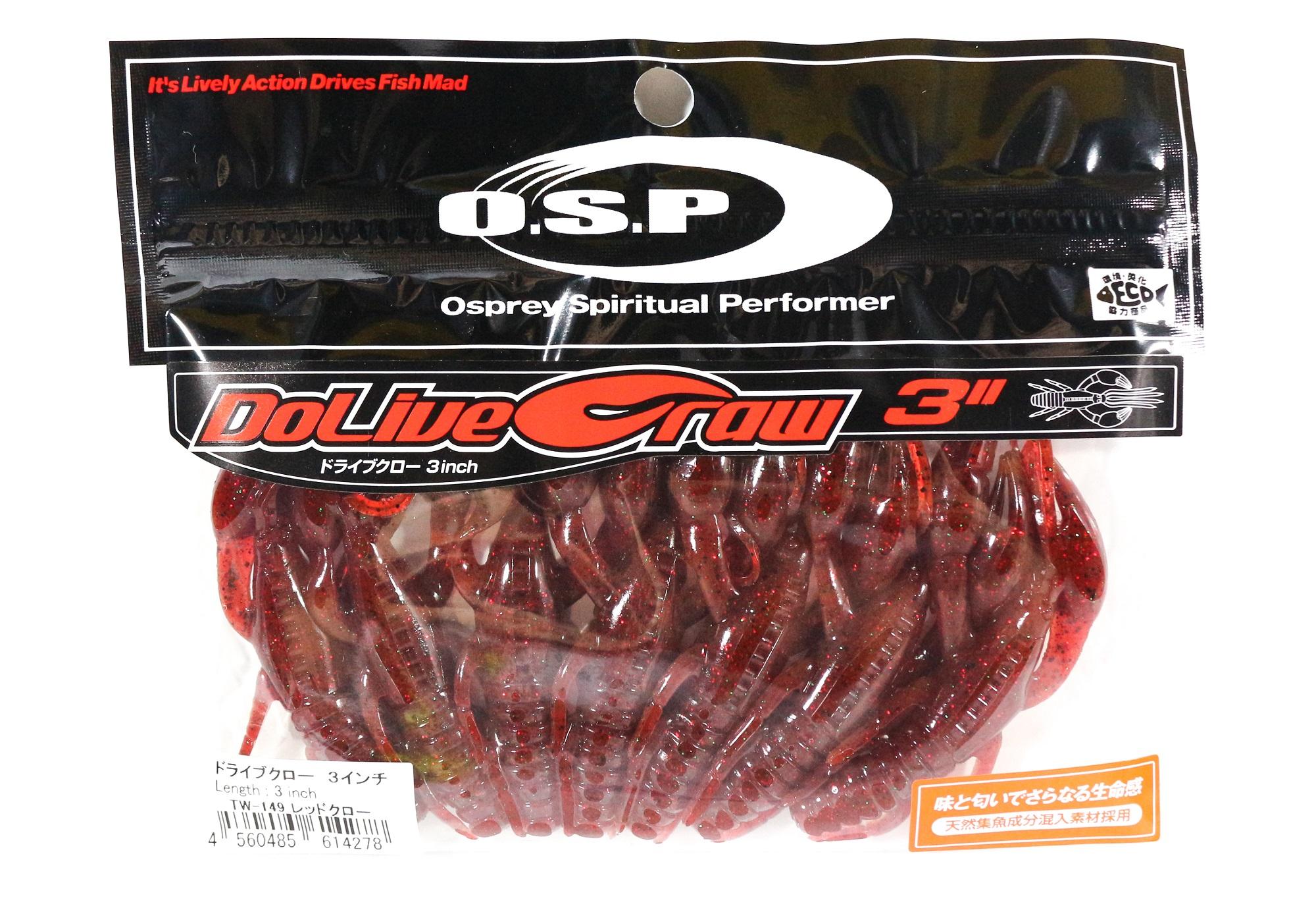 

Мягкая приманка OSP Dolive Craw 3 дюйма TW-149 (4278)