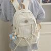Campus Versatile Student School Bag Female Junior High School Student Cute Large Capacity Computer Backpack High School Student Casual Backpack Tide