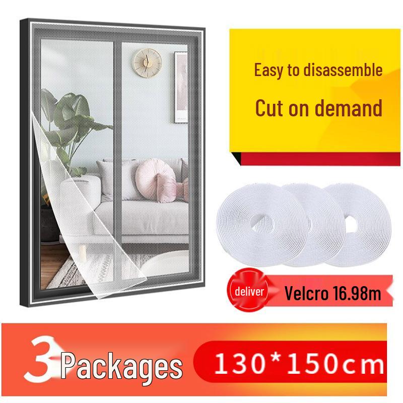 Invisible Summer Self-Adhesive Insect-Proof Polyester Window Mesh – DIY Cuttable Mosquito Net Screen