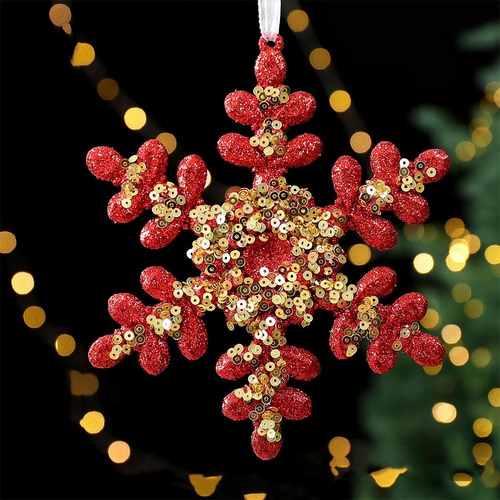 Gold Sequin Christmas Tree Pendant Butterfly Xmas Tree Pendant  Household Decor