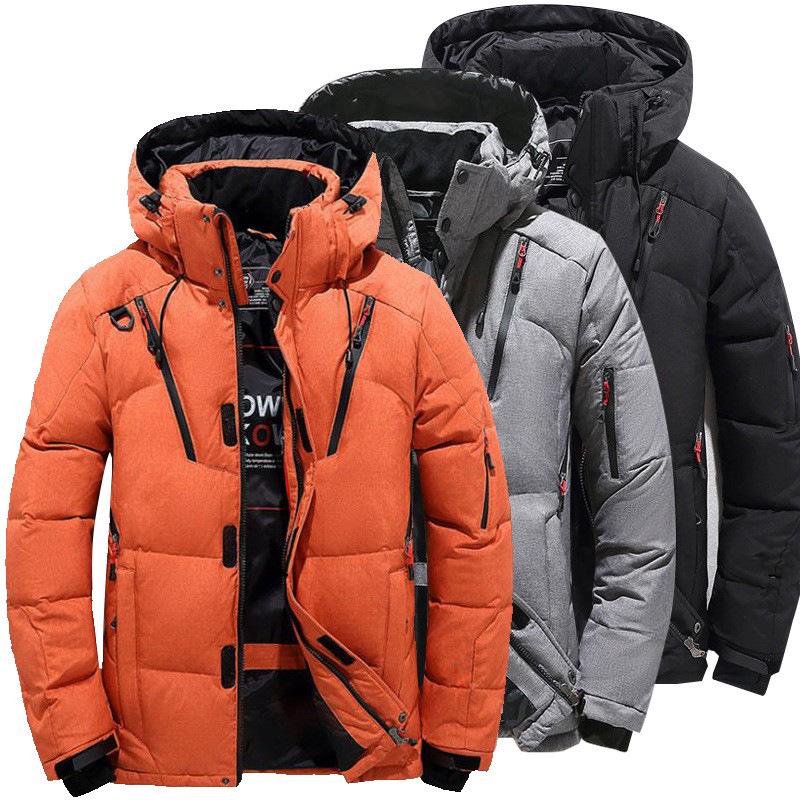 Men's Hooded Winter Down Jacket - Thick & Warm Cold-Proof Coat
