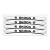AAABO1 Car Wheel Hub Edge Sticker Emblem Decoration For Skoda Octavia Fabia Rapid Superb Kodiaq Scala Karoq Citigo Kamiq Accessories