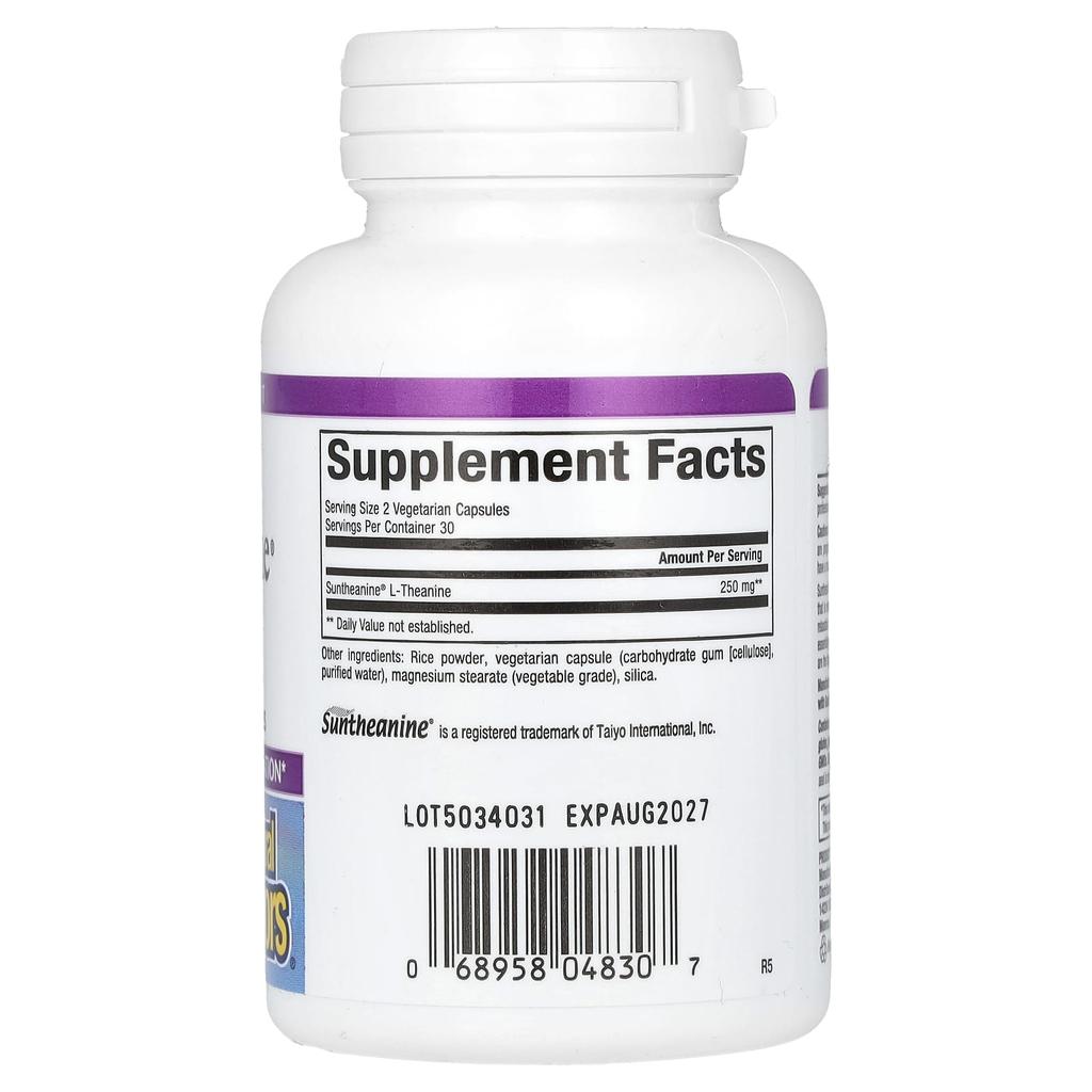 Stress-Relax, Suntheanine, L-Theanine, Veggie Capsules 60 (125Mg Per Capsule)