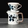 Elegancki Ceramiczny Drip do Kawy z Kontrolą Przepływu Odporny na Ciepło Lejek do Ręcznego Parzenia