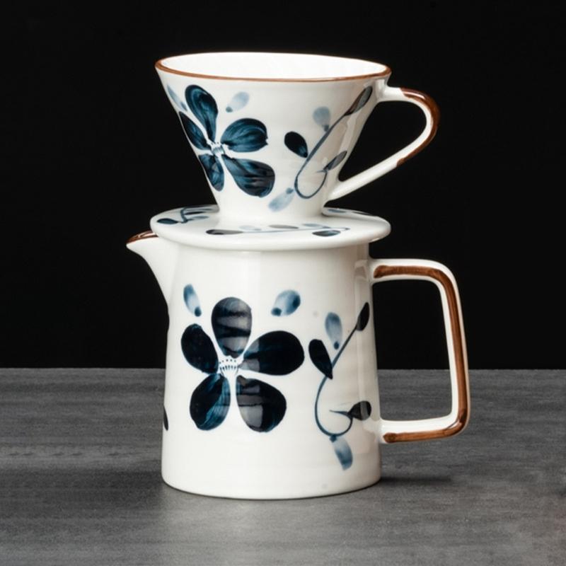 Elegancki Ceramiczny Drip do Kawy z Kontrolą Przepływu Odporny na Ciepło Lejek do Ręcznego Parzenia