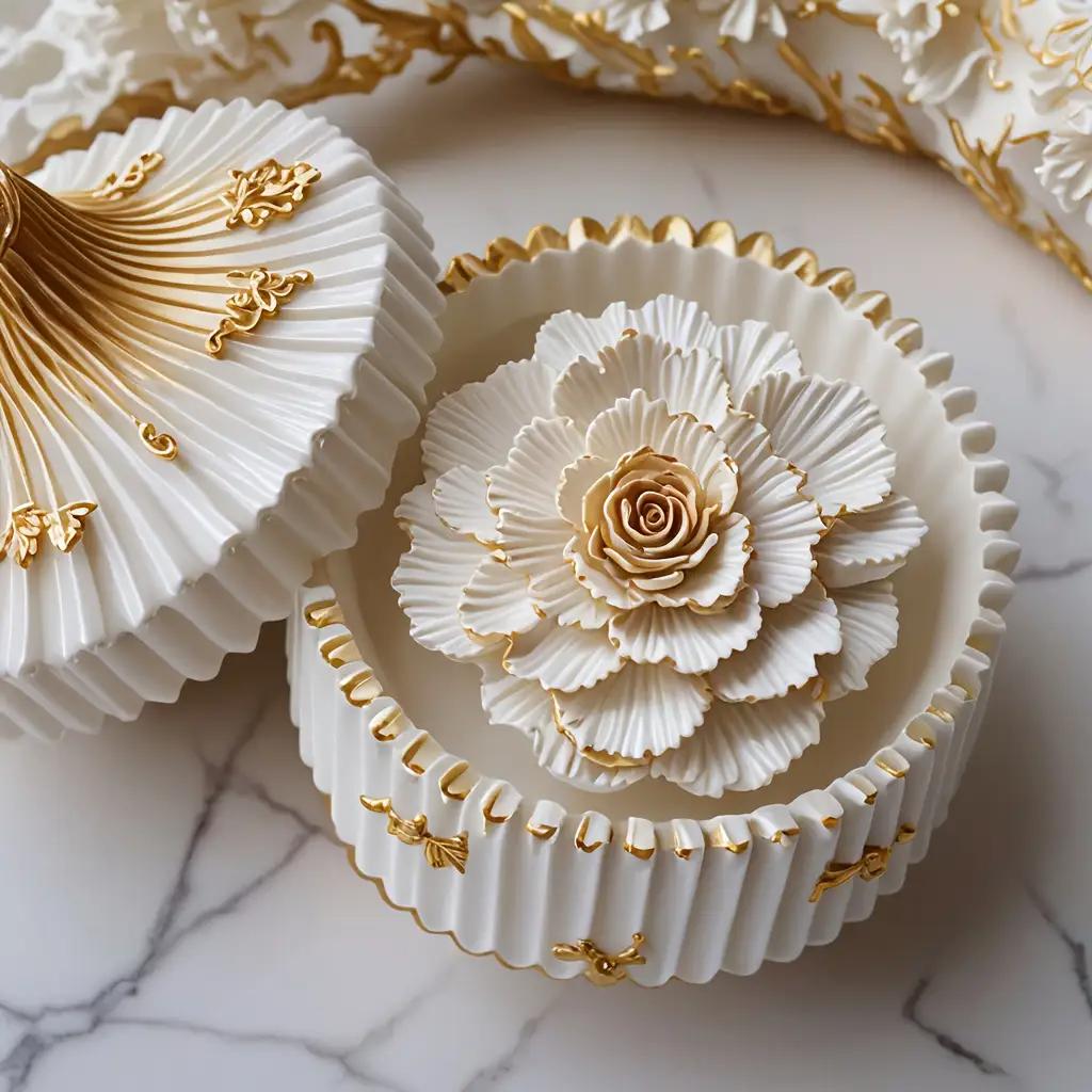 Blumen Silikonformen Geeignet für Epoxidharz und Wachs - Komplexes geschichtetes Blütenblattdesign mit unregelmäßigen floralen Formen, Geeignet für Schmuck