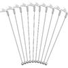 Hushee 10 Pcs Metal Golf Cocktail Stirrers Swizzle Stir Sticks 7.87 Inch Reble Drink Stirrer Sticks Party Decorations Golf Party Clubhouse and Outing