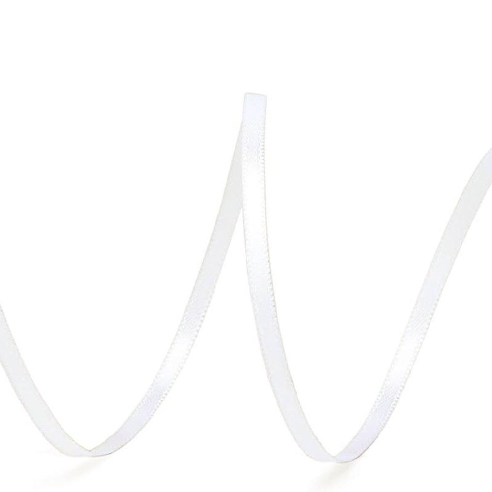 Multi-purpose 50Yards/Roll Thin Ribbon 3MM Double-Sided Balloon Ribbon Solid Color Flower Packaging Ribbon Gift Wrapping