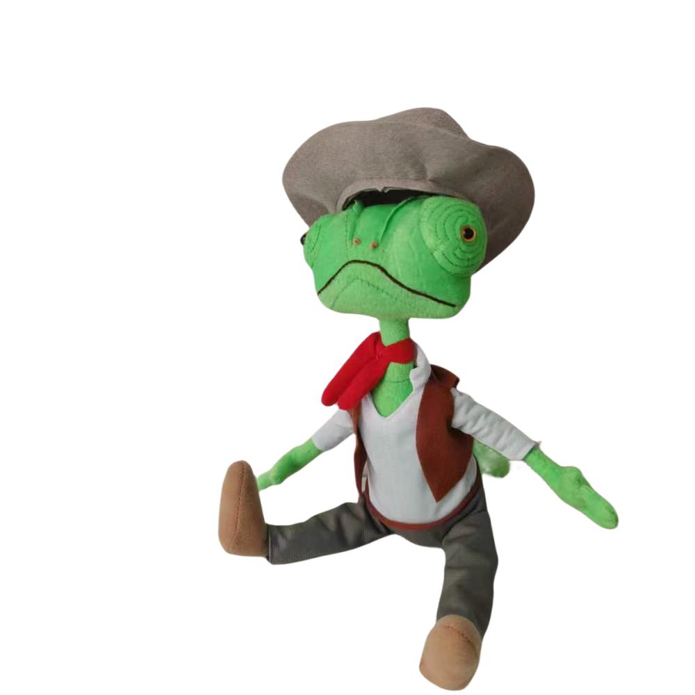 Rare Rango Green Lizard 12" Plush Toy Figure Johnny Depp Paramount PMS New