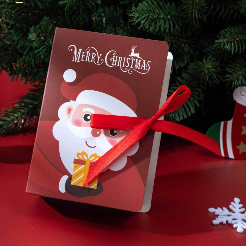 5 STK Kreativ Magisk Bokserie Julegodteri Gaveesker med Sløyfe Jule Små Kakeesker Ferie Fest Gaveartikler