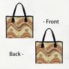 Bohemian Wave Pattern Tote Bag Fashion Large Capacity Casual Carry All for Daily Use