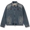 Gubin Vintage Washed Line Trucker Jacket