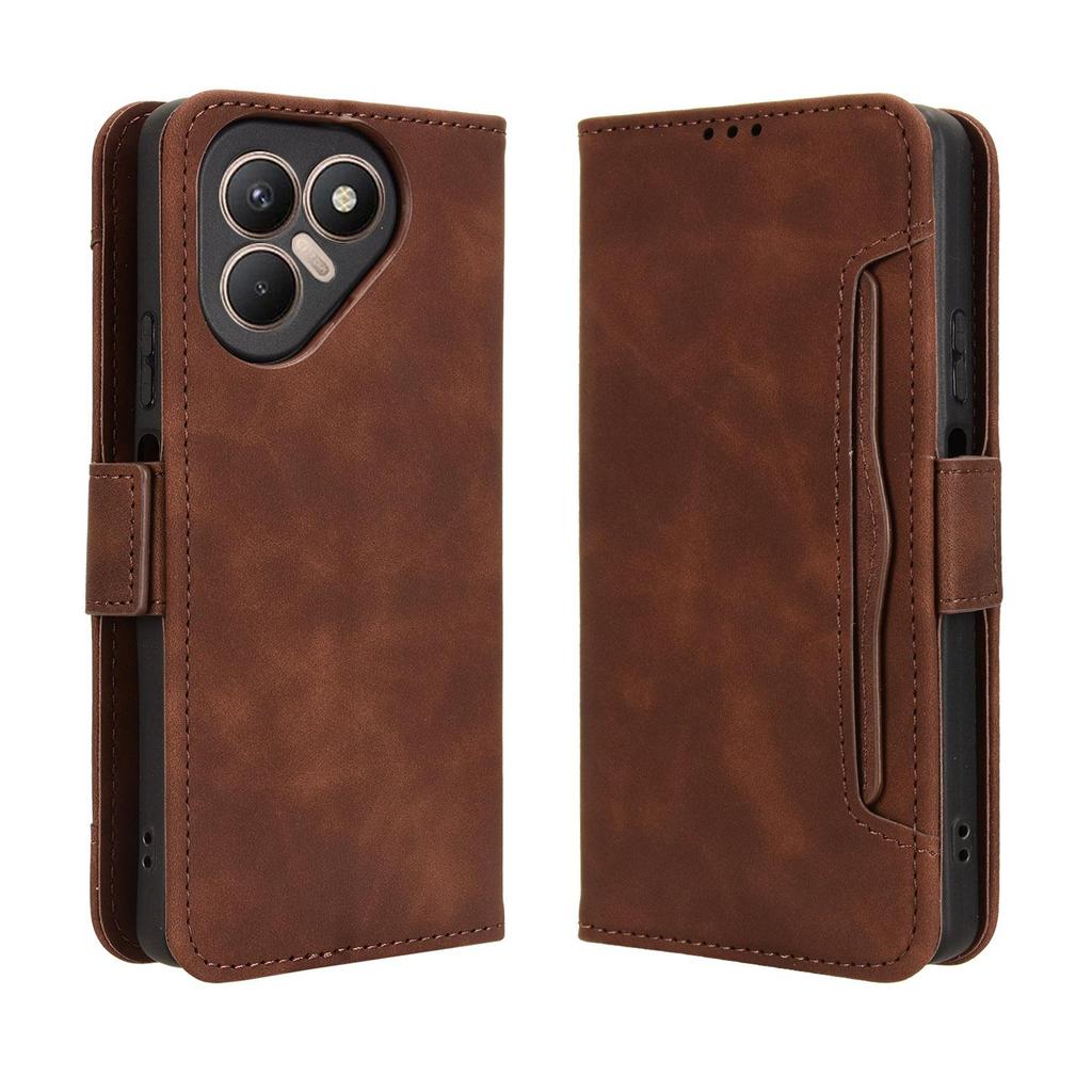 Flip Cases for Tecno Pova 7 PU Leather Full-Body Protection With [RFID Blocking] Shockproof Durable Retro Phone Case