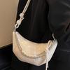 Nischen-Design-Tasche Damen Sommer Neue Mode Horn-Tasche Mode Knödel-Tasche Schulter-Umhängetasche