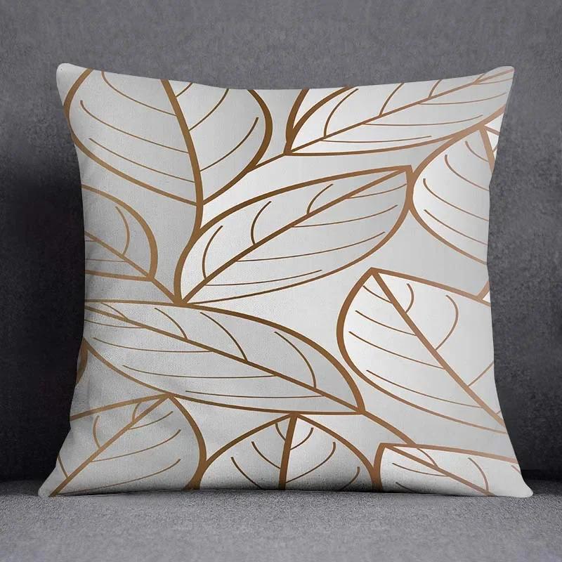 

Серия Геометрические цветы и растения Узор Наволочка для подушки для украшения дома Квадратная наволочка Чехол для подушки для дома и офиса 66x66cm