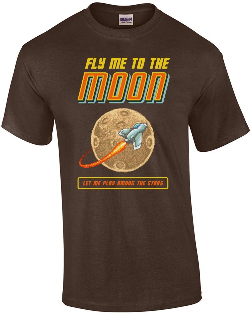 Fly Me To The Moon Let Me Play Among The Stars T-Shirt XL