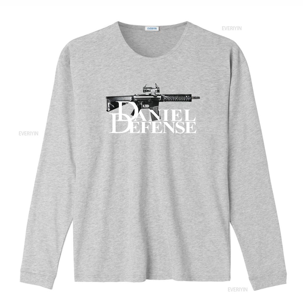 Daniel Defense Firearms Sports Logo T Shirt Heavy Cotton Size 4XL Vintage Washed Designer Clothes Unisex Top For Everyday Wear